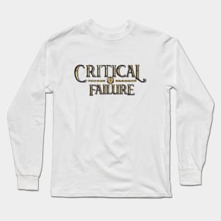 Critical Failure Natural 1 Golden Vintage Long Sleeve T-Shirt